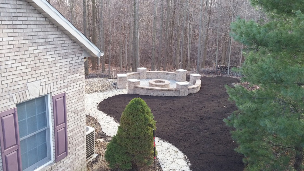 Residential Home Stone Rock & Brick Patio Installation, Strongsville, OH 44136