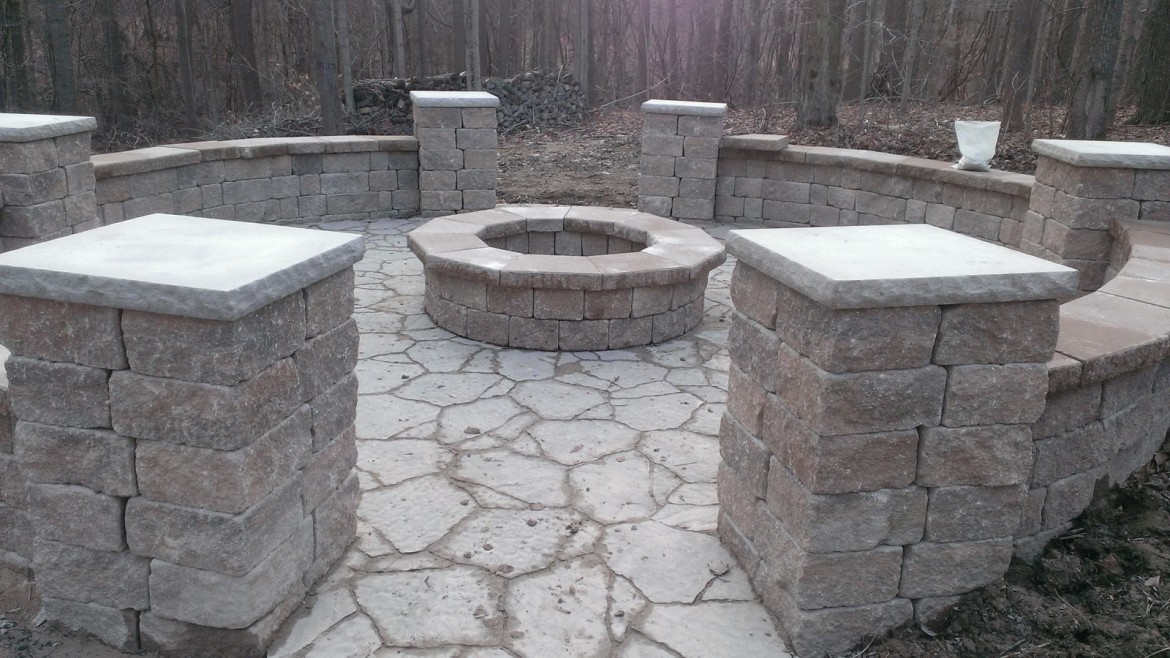 Residential Home Stone Rock & Brick Patio Installation, Berea, OH 44017