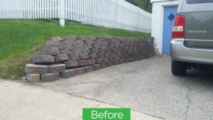Residential Brick & Stone Retaining Wall Hardscaping, Brunswick, OH 44212