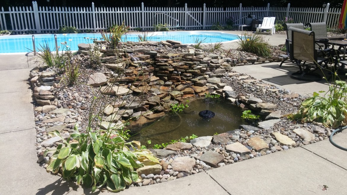 Residential Stone & Waterscape Waterfall Installation, Medina OH 44256